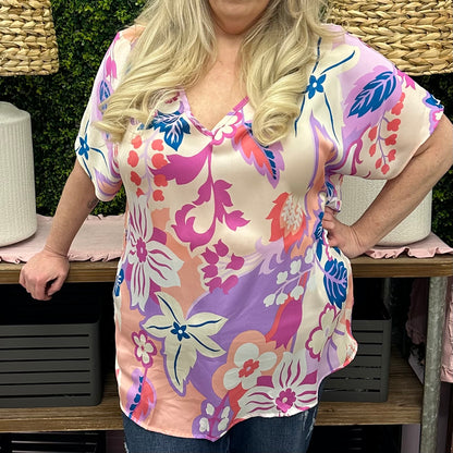 Bright Floral Top